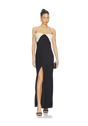 Nanushka Nelma Dress in Black. Size L. Also in M, S, XS.