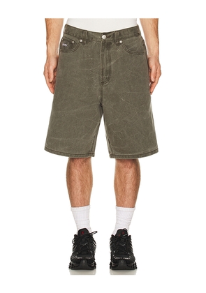 Obey Bigwig Baggy Denim Short in Black. Size 30. Also in 31, 32, 33, 34, 36.