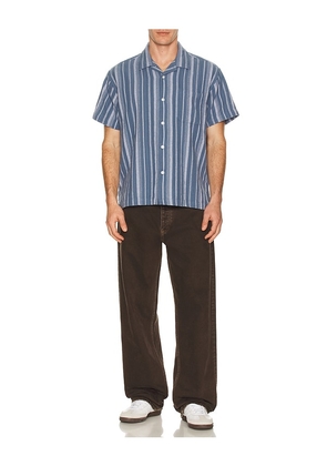 Obey Hugh Woven Shirt in Blue. Size L. Also in M, S, XL/1X.