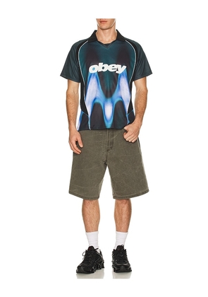 Obey Bigwig Baggy Denim Short in Black. Size 30. Also in 32, 31, 33, 34.