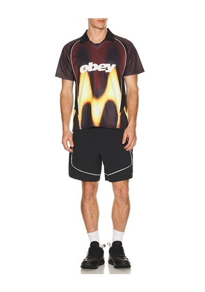 Obey Corner Short in Black. Size L. Also in M, S, XL/1X.