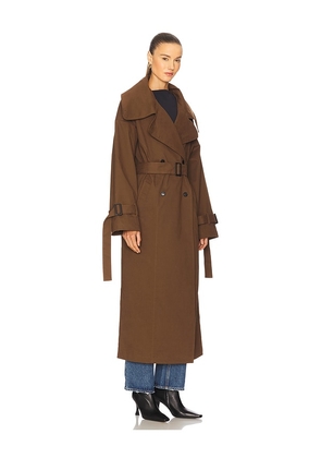 LAMARQUE x REVOLVE Josephine Coat in Brown. Size M. Also in S, XS.