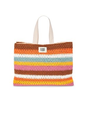 Marie Marie Amsterdam Shoppers Bag in Brown,Pink.