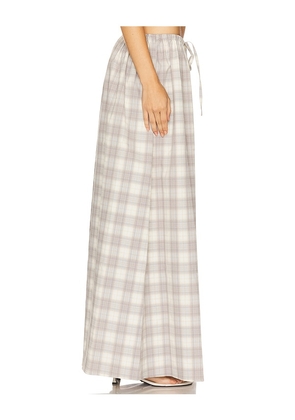 LIONESS Sweet Escape Maxi Skirt in Grey. Size M. Also in S, XXS, XS.