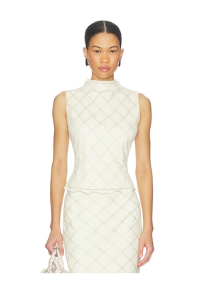 Line & Dot Norelle Top in Cream. Size L. Also in M, S, XS.