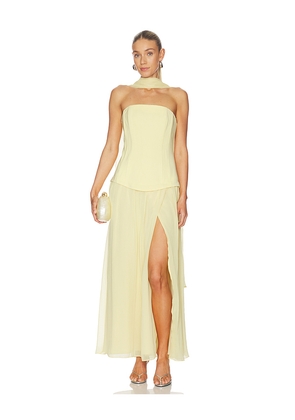 Line & Dot Fond Dress in Yellow. Size L. Also in M, S, XS.