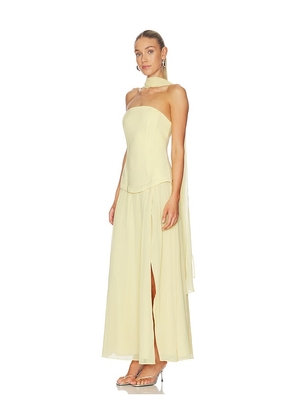 Line & Dot Fond Dress in Yellow. Size L. Also in S, XS, M.