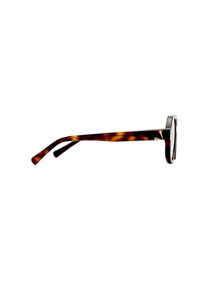 Luv Lou The Banks Blue Light Glasses in Brown.