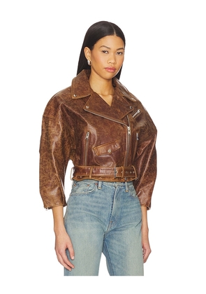 LAMARQUE Vinnie Jacket in Brown. Size L. Also in S, XS, M.