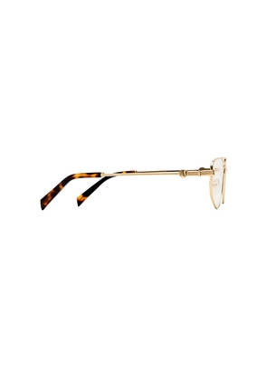 Luv Lou The Harvey Blue Light Glasses in Metallic Gold.