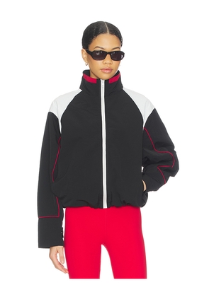 LIONESS Shoreline Windbreaker in Black,White. Size L. Also in M, S, XL, XS, XXL, XXS.