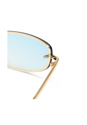 Le Specs Bubbles Sunglasses in Metallic Gold.