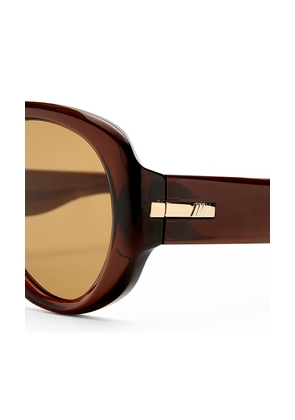 Le Specs Dream Boat Sunglasses in Brown.