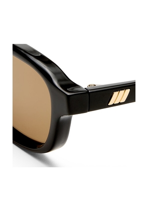 Le Specs Honey Pot Sunglasses in Black.