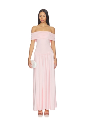 MORE TO COME Brielle Maxi Dress in Pink. Size L. Also in M, S, XL, XS, XXS.