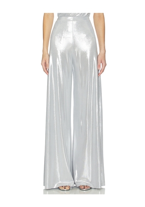 Norma Kamali Bias Pant in Metallic Silver. Size L. Also in M, S, XS, XXS.