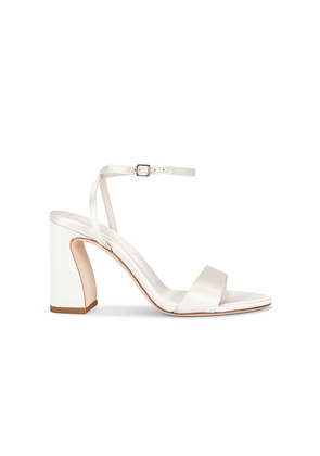 Loeffler Randall Malia Curved Heel Simple Sandal in Ivory. Size 10. Also in 5.5, 6, 6.5, 7, 7.5, 8, 8.5, 9, 9.5.