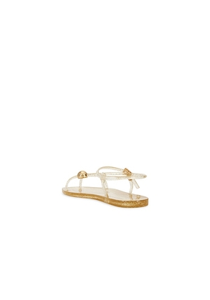 Loeffler Randall Dana Strappy Jelly Sandal in Metallic Gold. Size 10. Also in 6, 7, 8, 9.