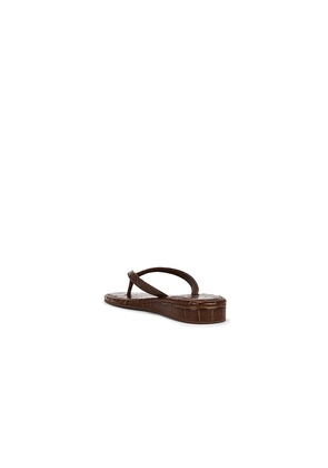 Loeffler Randall Lina Elevated Flip Flop in Brown. Size 10. Also in 7, 7.5, 8.5, 9.5.