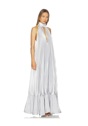 L'IDEE Libertie Gown in Light Grey. Size 10/M. Also in 8/S, 6/XS, 12/L, 14/XL.