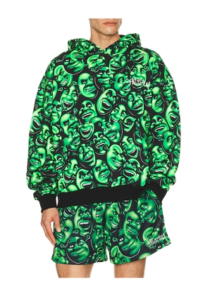 Market x Shrek All Over Print Hoodie in Black,Green. Size L. Also in M, S, XL/1X.