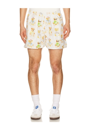 Market Teddy Tech Shorts in White. Size L. Also in M, S, XL/1X.