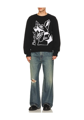 Market Cubism Beware Knit Sweater in Black. Size L. Also in S, M, XL/1X.