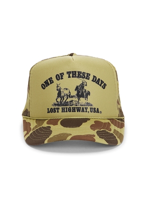 ONE OF THESE DAYS Lost Highway Trucker in Green.