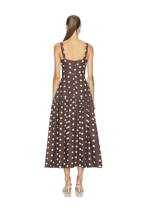 NICHOLAS Valeria Dress in Chocolate. Size 0. Also in 4, 6, 8.