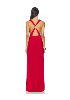 Lovers and Friends Ella Maxi Dress in Red. Size M. Also in XS, XXS, S, L, XL.