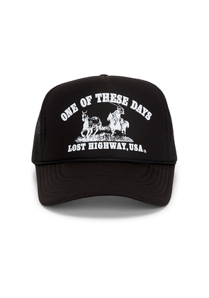 ONE OF THESE DAYS Lost Highway Trucker in Black.