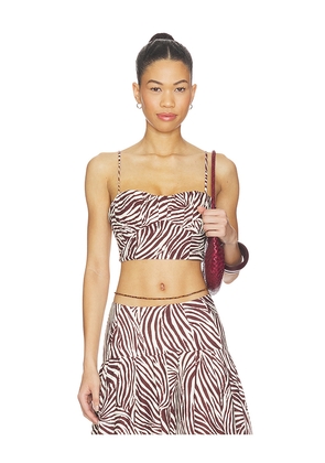 NICHOLAS Yulia Top in Brown. Size 0. Also in 10, 2, 4, 6, 8.