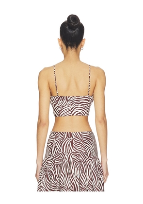 NICHOLAS Yulia Top in Brown. Size 0. Also in 4, 6, 8, 10.