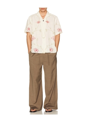 Kardo Ronen Shirt in Cream. Size L. Also in S.