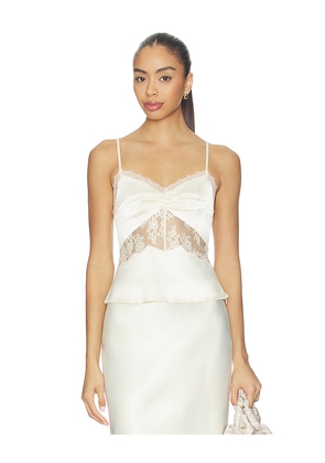 MORE TO COME Bethanie Cami Top in Cream. Size L. Also in M, S, XL, XS, XXS.