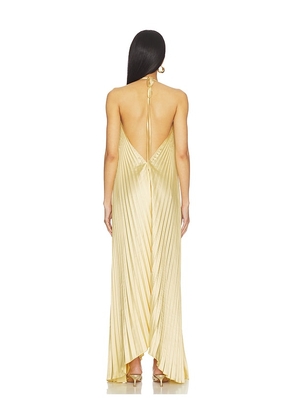 L'IDEE Boheme Gown in Yellow. Size 10/M. Also in 6/XS.