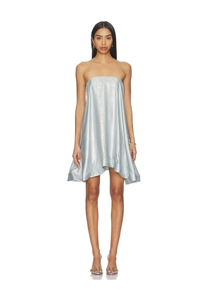 L'IDEE Aman Mini Dress in Metallic Silver. Size 10/M. Also in 12/L, 14/XL, 6/XS, 8/S.
