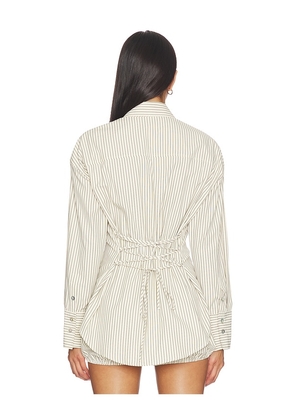 NIA x REVOLVE Jules Top in Cream. Size L. Also in S, XS, M.