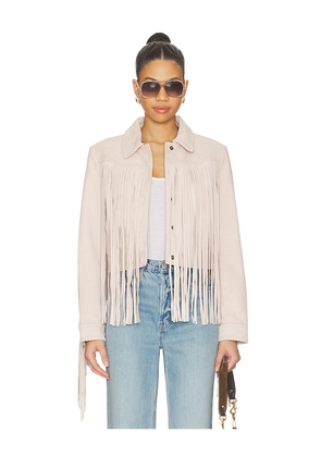 LoveShackFancy Maelis Jacket in Rose. Size L. Also in M, S, XS, XXS.