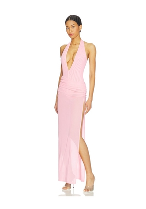 NBD Lielle Maxi Dress in Rose. Size L. Also in M, XL.