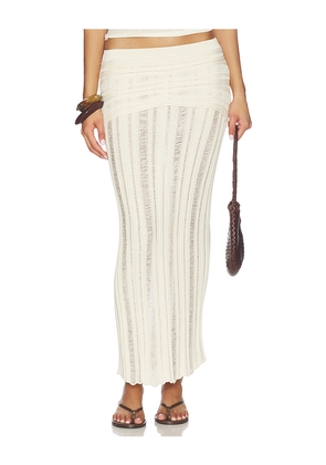 Nonchalant Label Violette Skirt in Beige. Size L. Also in M, S, XS.