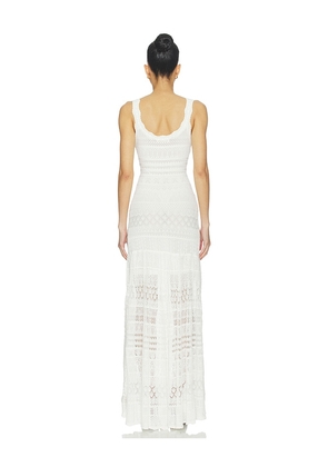 LoveShackFancy Solenne Dress in White. Size L. Also in XL.