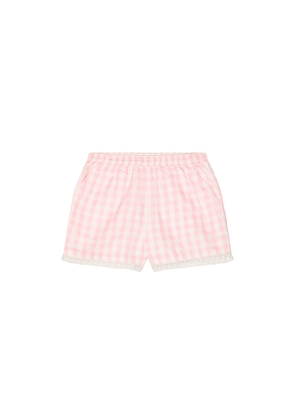 LoveShackFancy Kids Georgie Short in Pink. Size 2. Also in 3, 4, 5, 6.
