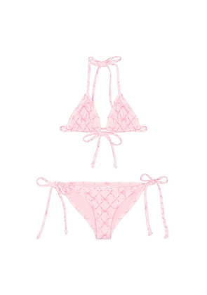 LoveShackFancy Tween Dannie Bikini in Pink. Size M. Also in S.