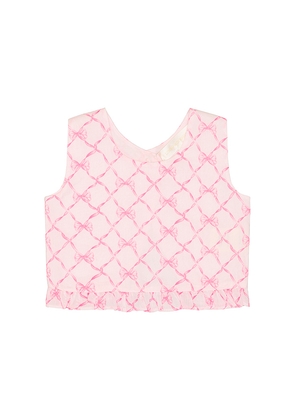 LoveShackFancy Baby Nue Top in Pink. Size 0-3m. Also in 12-18m, 18-24m, 3-6m, 6-9m, 9-12m.