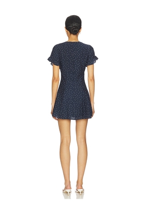 MORE TO COME Alexa Mini Dress in Navy. Size L. Also in XXS, XS, S, M, XL.