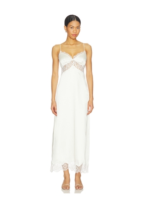 MORE TO COME Draya Maxi Dress in Ivory. Size L. Also in M, S, XS, XXS.