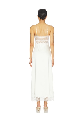 MORE TO COME Draya Maxi Dress in Ivory. Size L. Also in XXS.