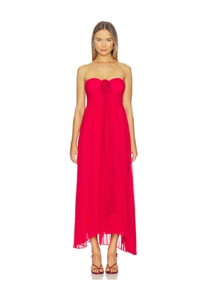 Line & Dot Carolyn Maxi Dress in Red. Size L. Also in M, S, XS.
