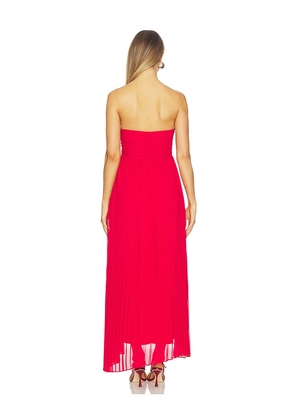 Line & Dot Carolyn Maxi Dress in Red. Size L. Also in S, XS, M.